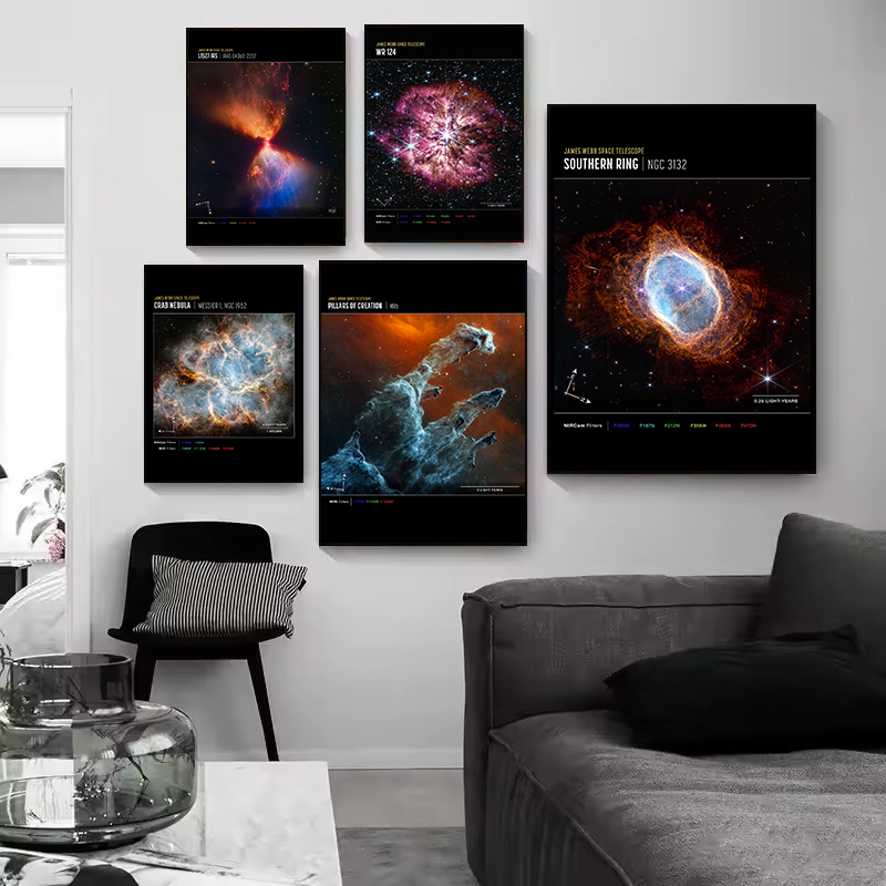 لوحة فنية جدارية لتصوير الفضاء - مراجعة Star Map Poster وسعره